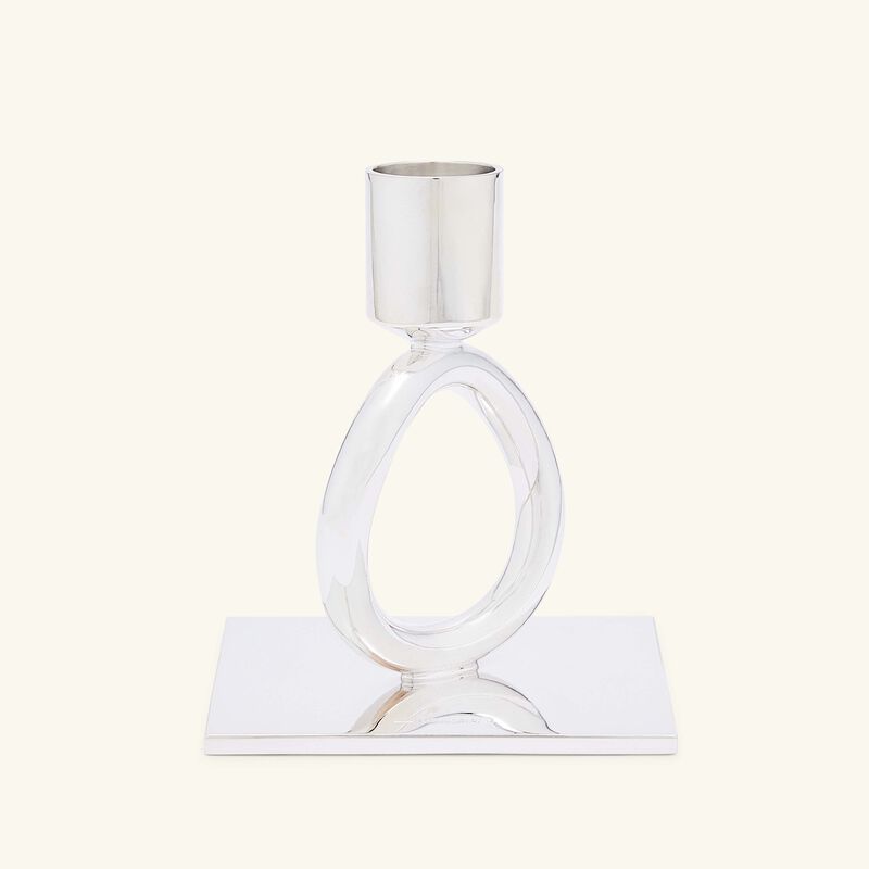 christofle vertigo ring candle holder silver plated
