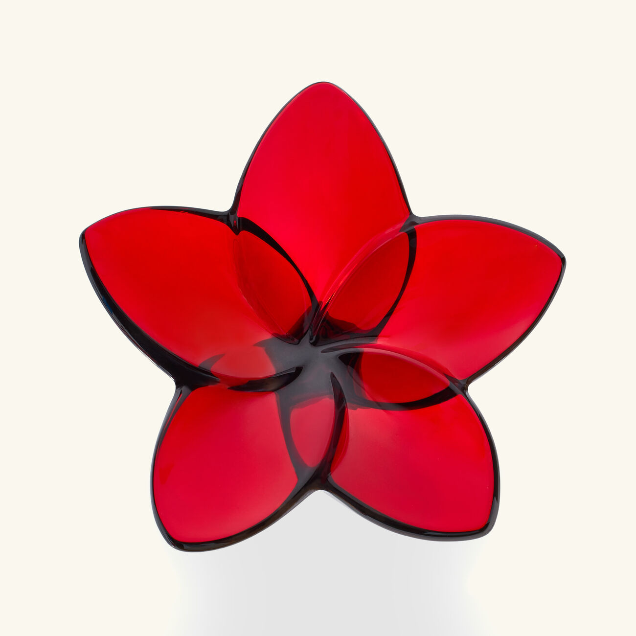 باكارا منحوتة ذا بلوم صغيرة حمراء