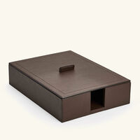 Leopold A4 Paper Tray Brown giobagnara leopold a4 paper tray brown