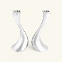 georg jensen cobra candleholder silver medium set of 2