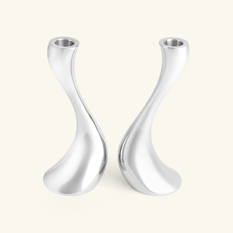 georg jensen cobra candleholder silver medium set of 2