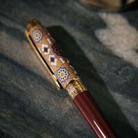 اس تي دوبون قلم الحبر الجاف  بولبوينت  ألامبرا اتيرنتي متوسط باللون الأحمر