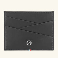 Line D Capsule Card Holder Black st dupont line d capsule card holder black