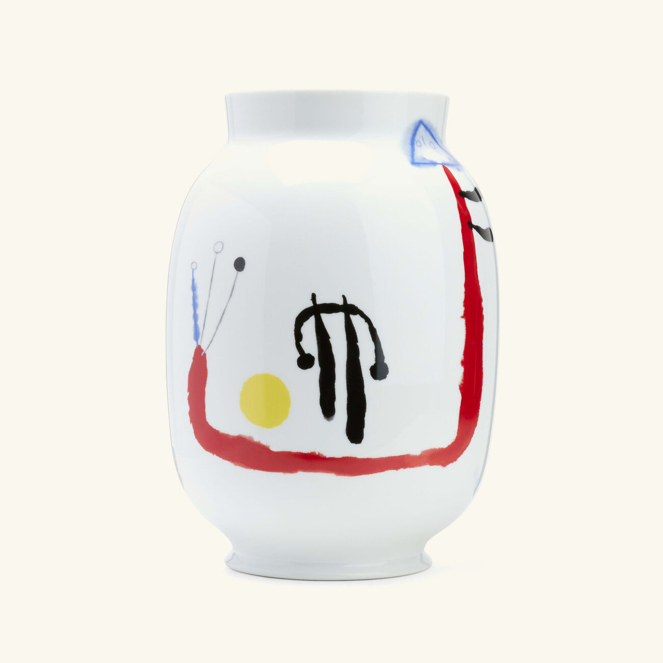 Joan Miro Toscan Vase Medium White bernardaud joan miro toscan vase medium white
