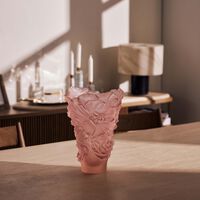 daum camellia vase large pink