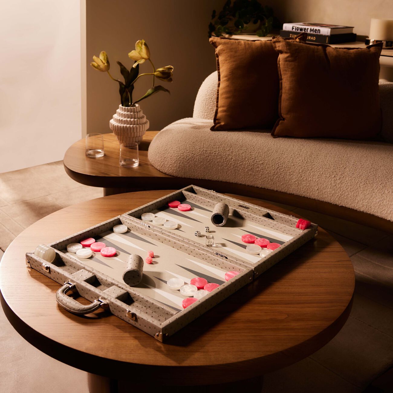 vido large ostrich backgammon