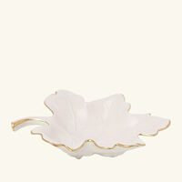 villari autumn fig leaf trinket tray medium white