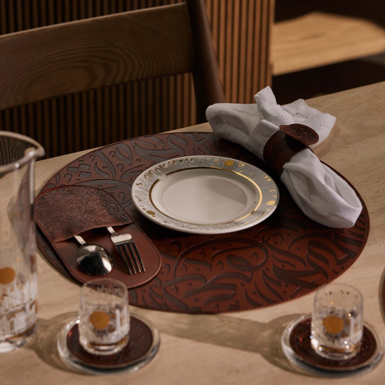 dimlaj hayat bread and butter plate gold 17cm set of 6