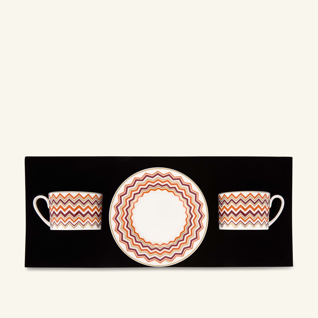 missoni home iconic tea cup   saucer multicolor