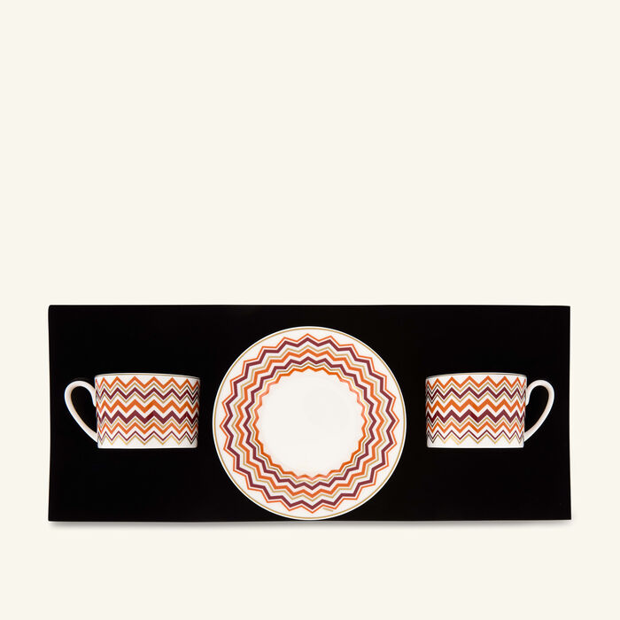 ICONIC Tea Cup & Saucer Multicolor missoni home iconic tea cup saucer multicolor