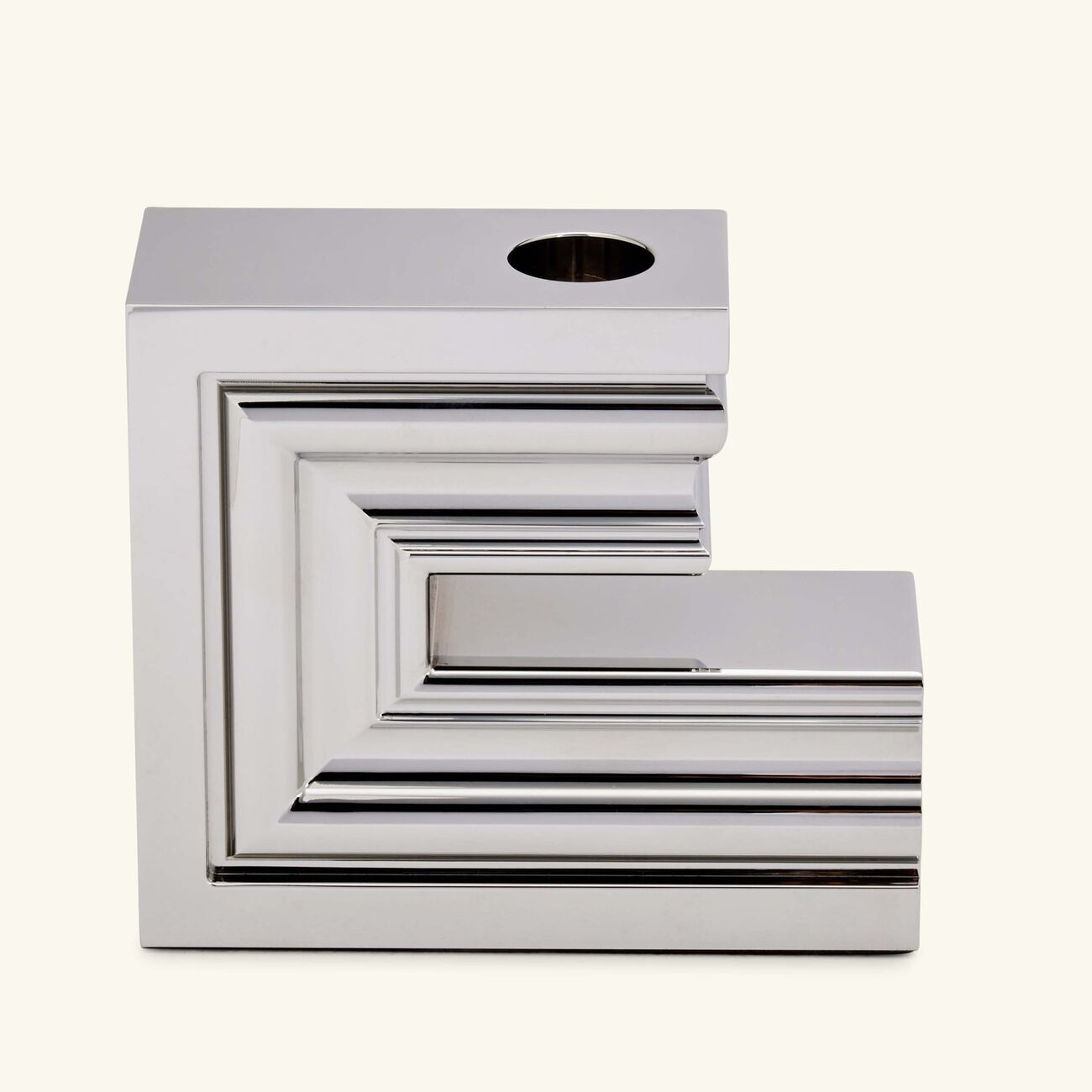 كريستوفل حامل الشموع بيرسبيكتفز الأحادي من الكروم بالحجم الكبير