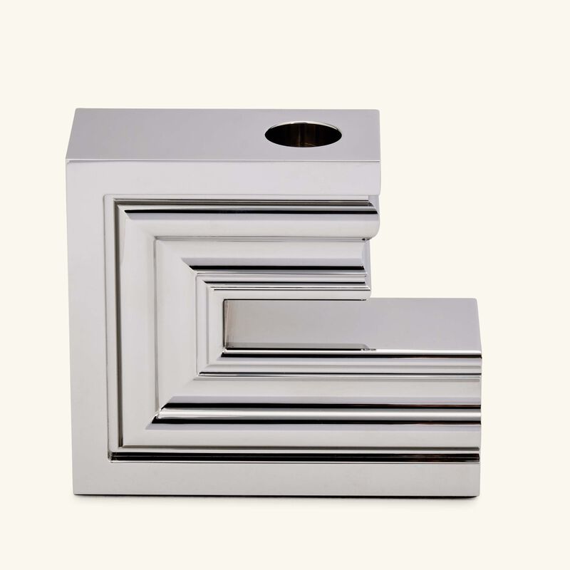 كريستوفل حامل الشموع بيرسبيكتفز الأحادي من الكروم بالحجم الكبير