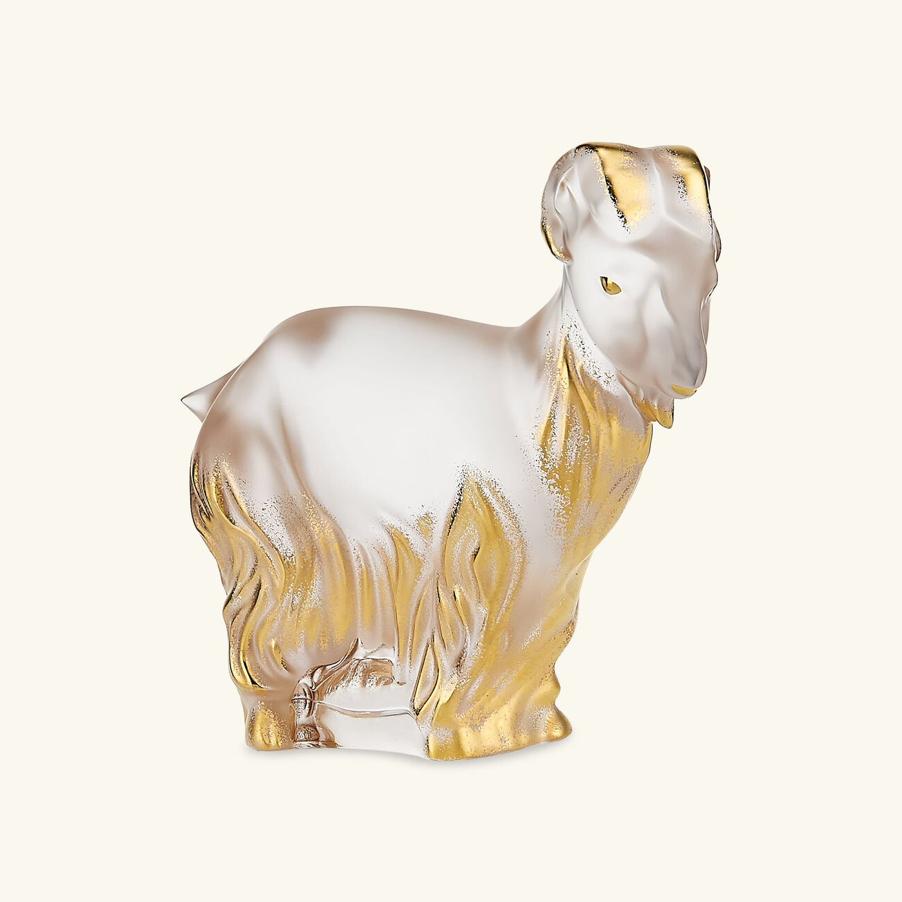Goat Sculpture Gold lalique goat sculpture gold