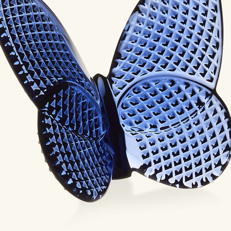 baccarat papillon lucky butterfly diamant figurine mini blue