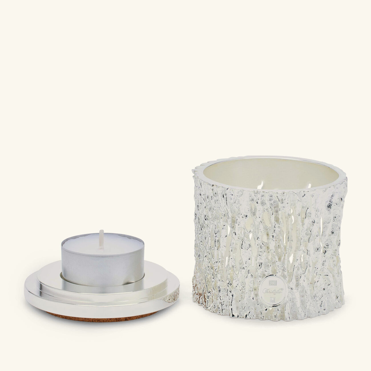 christofle s ve d argent candle holder silver plated
