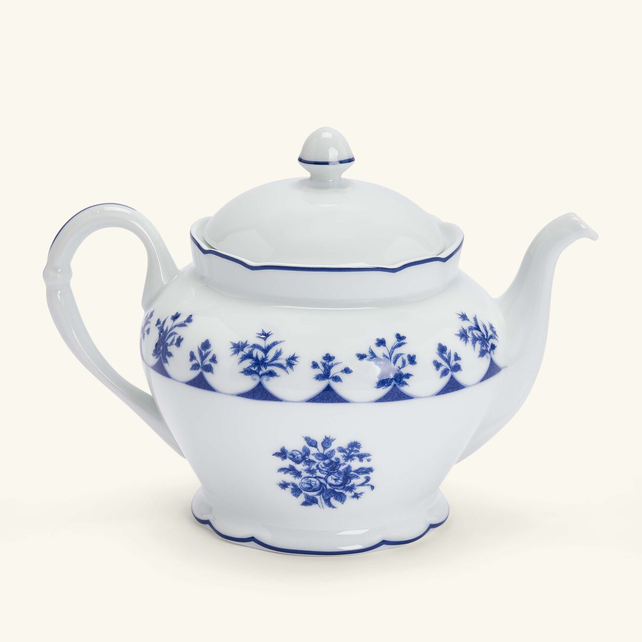 bernardaud chateaubriand couleur tea pot blue