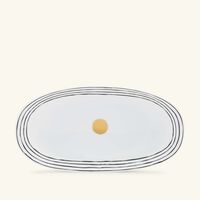 bernardaud aboro serving platter black 23cm