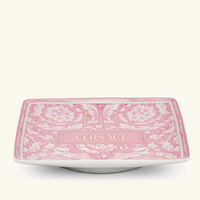 versace barocco trinket tray square small pink