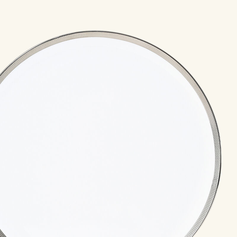 bernardaud maille platine serving platter round white 32cm