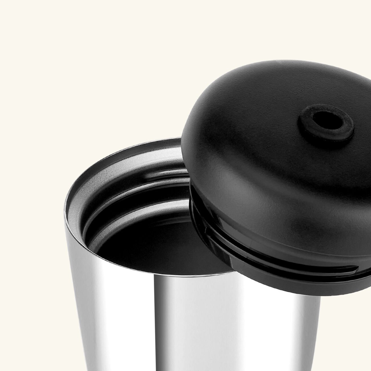 georg jensen sky travel cup with straw silver 0 4l