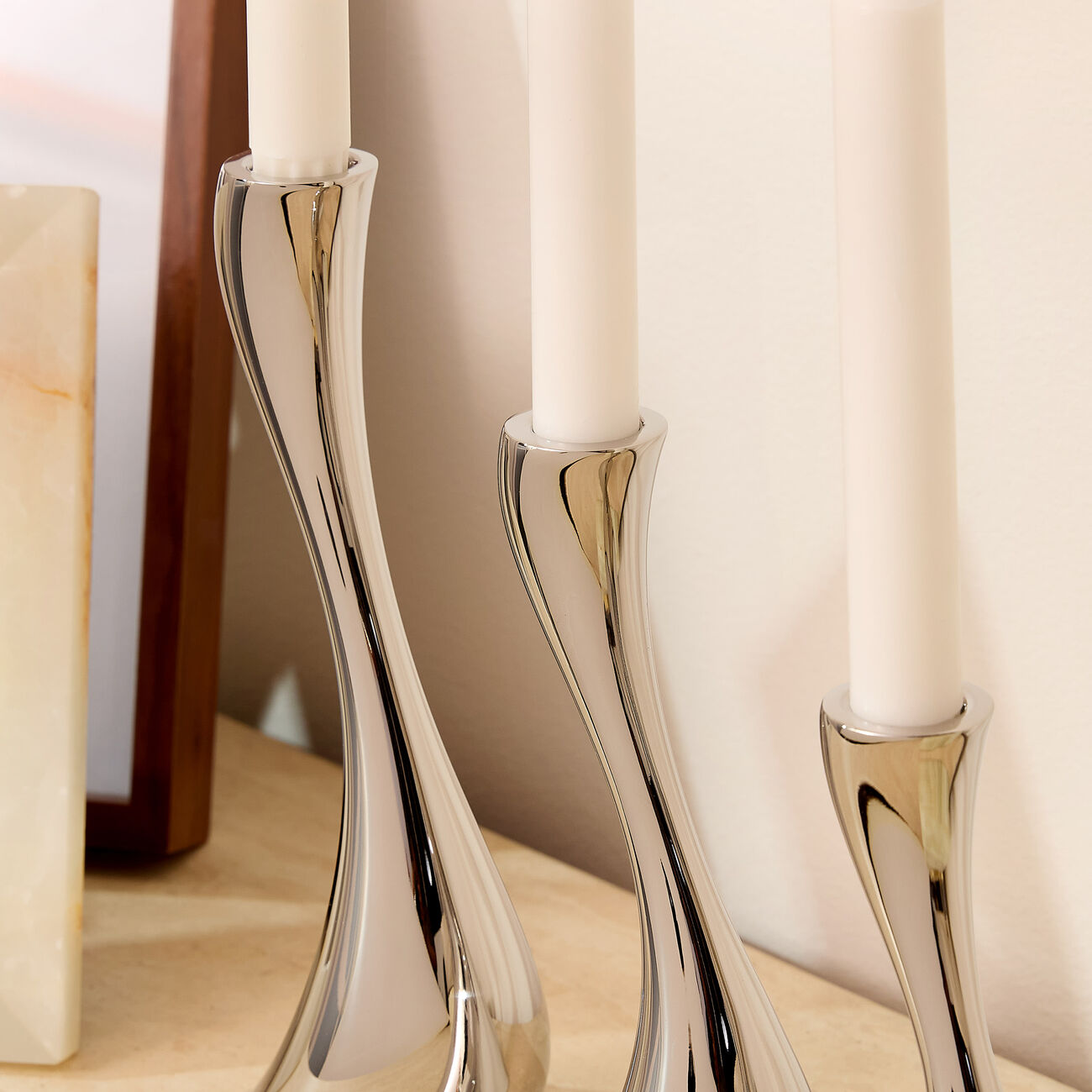 جورج جنسن مجموعة حامل الشموع كوبرا من ثلاث قطع