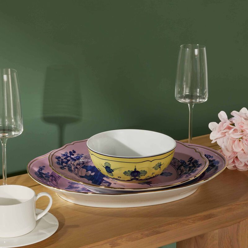ginori 1735 oriente italiano bowl yellow