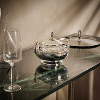 christofle malmaison caviar serving set silver plated