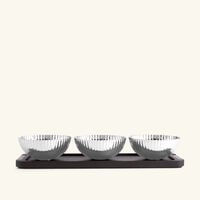 georg jensen bernadotte serving bowl set brown