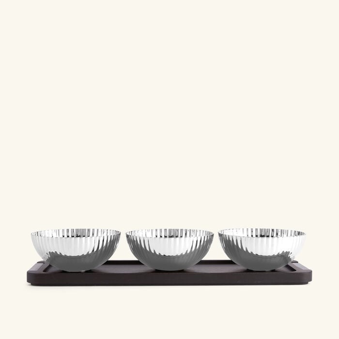 جورج جنسن طقم أوعية التقديم بيرنادوت باللون البني