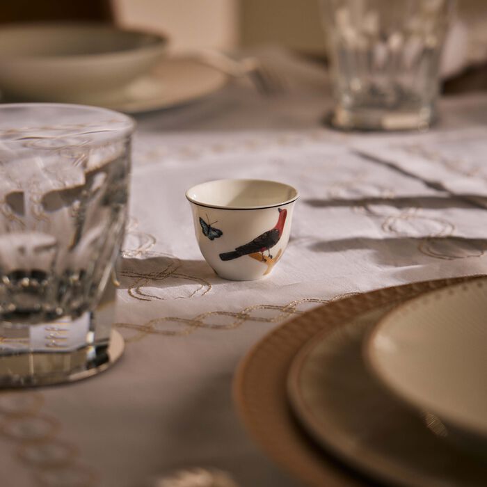 Aux Oiseaux Coffee Cup Gold bernardaud aux oiseaux coffee cup gold