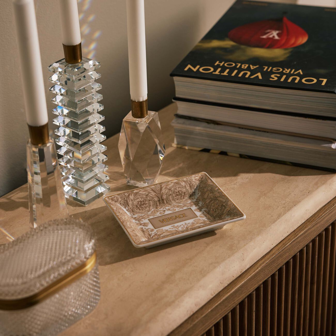 Barocco Beige Serving Dish 15 cm versace barocco beige serving dish 15 cm