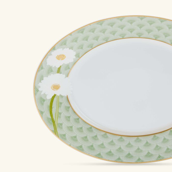 Praiana Bread & Butter Plate Oval Green 21cm bernardaud praiana bread butter plate oval green 21cm