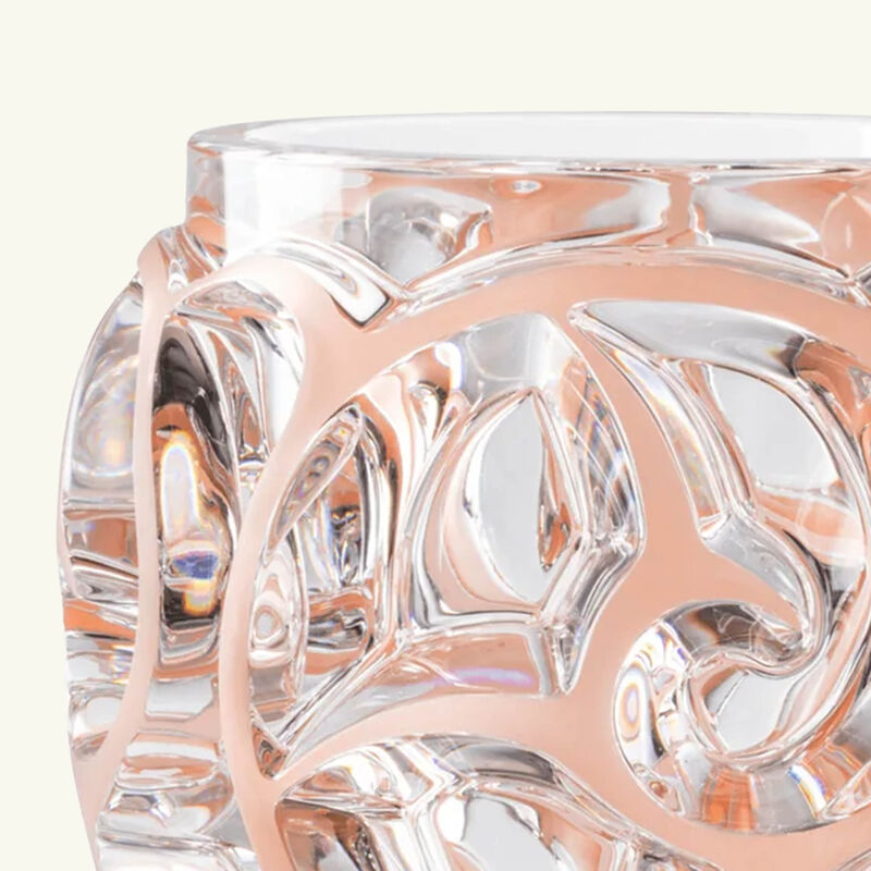 Tourbillons Vase Round Medium Pink lalique tourbillons vase round medium pink