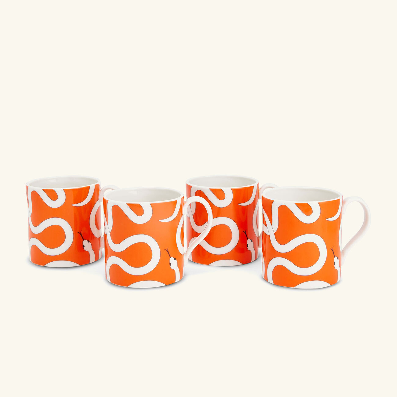 jonathan adler eden mug orange set of 4