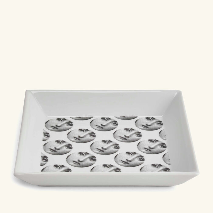 fornasetti tema e variazioni no 198 trinket tray square small white