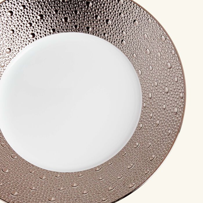 bernardaud ecume serving bowl silver 25cm