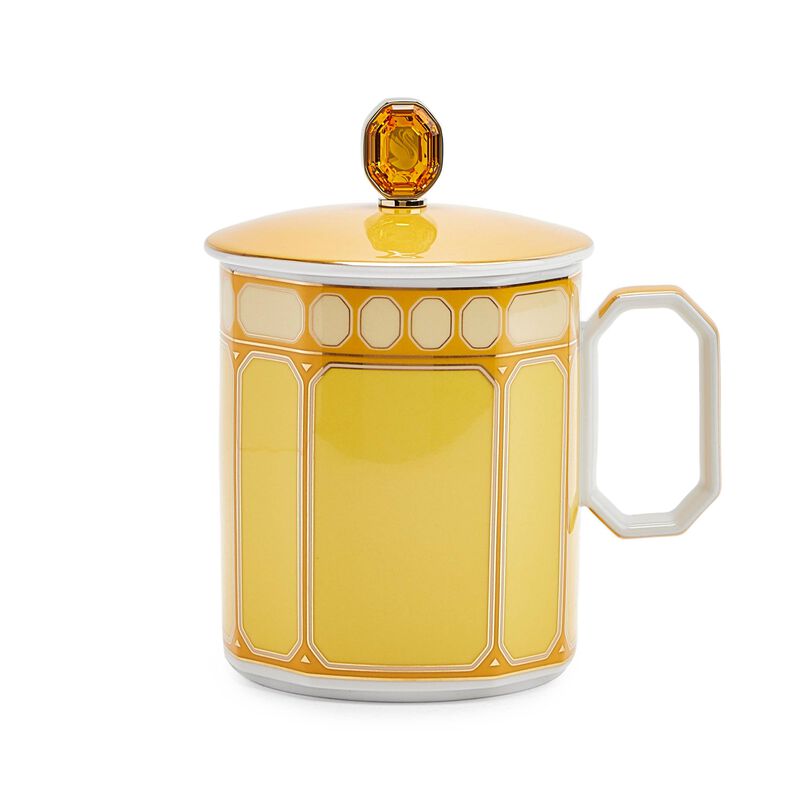 Signum Jonquil Mug with handle and lid, large