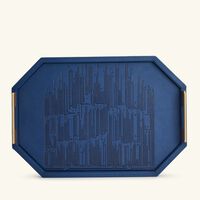 Hayat Serving Tray Rectangular Blue 49x34cm dimlaj hayat serving tray rectangular blue 49x34cm