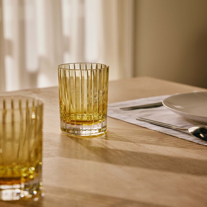 baccarat harmonie drinking glass yellow set of 2