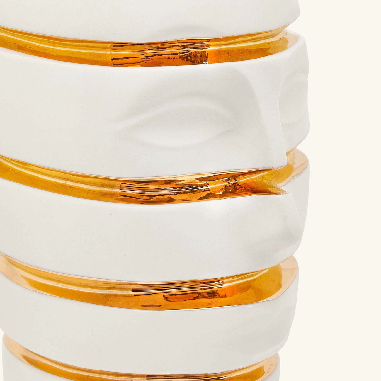 Atlas Sliced Bust Sculpture Medium White jonathan adler atlas sliced bust sculpture medium white