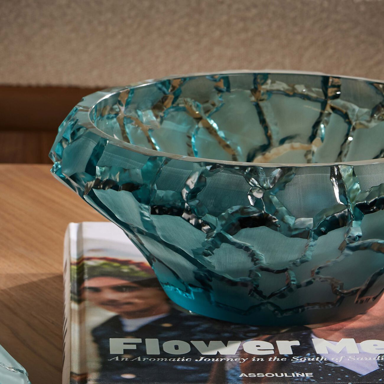 لاليك قطعة ديكور تيرامينيرال كالديرا باللون الأزرق