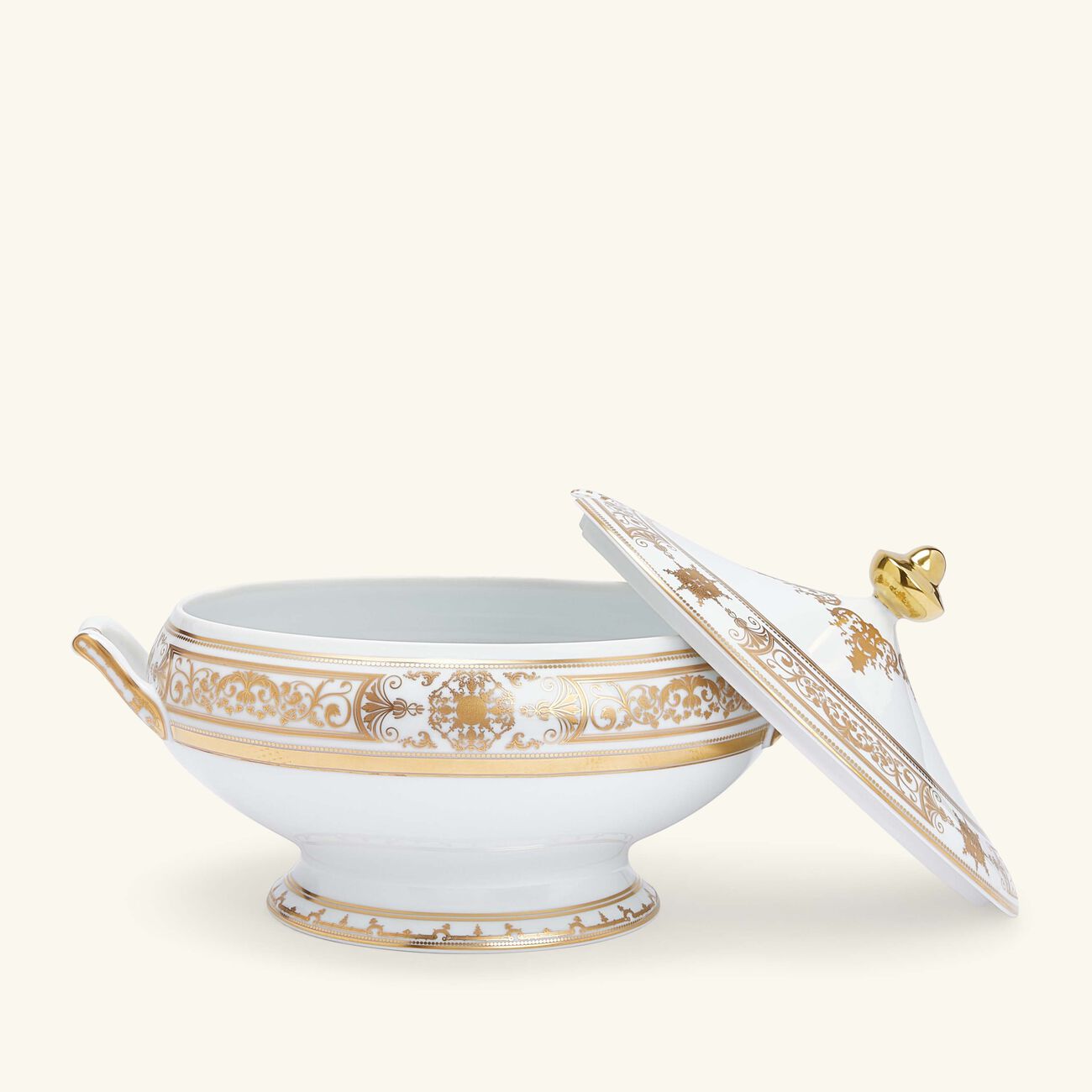 Aux Rois Soup Tureen Gold bernardaud aux rois soup tureen gold