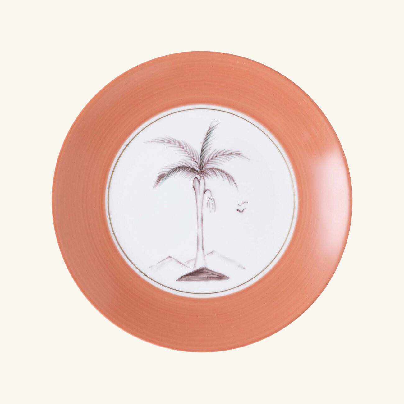 Bamboo Colonies Dessert Plate Round Pink 21cm marie daage bamboo colonies dessert plate round pink 21cm