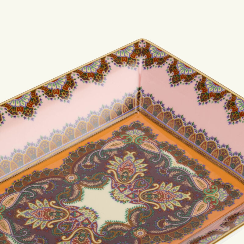 Thistle Rectangular Tray Pink etro thistle rectangular tray pink