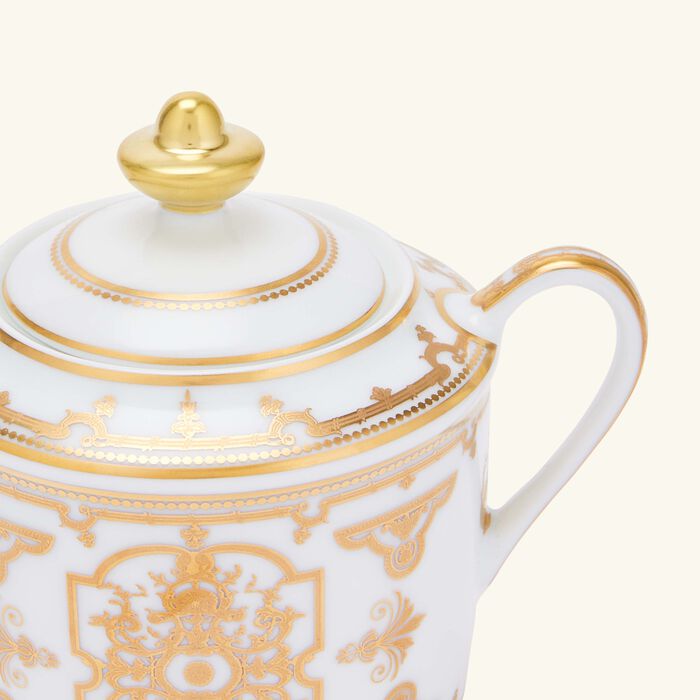 bernardaud aux rois sugar bowl gold