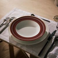 baccarat arcadia soup plate red 23cm set of 2