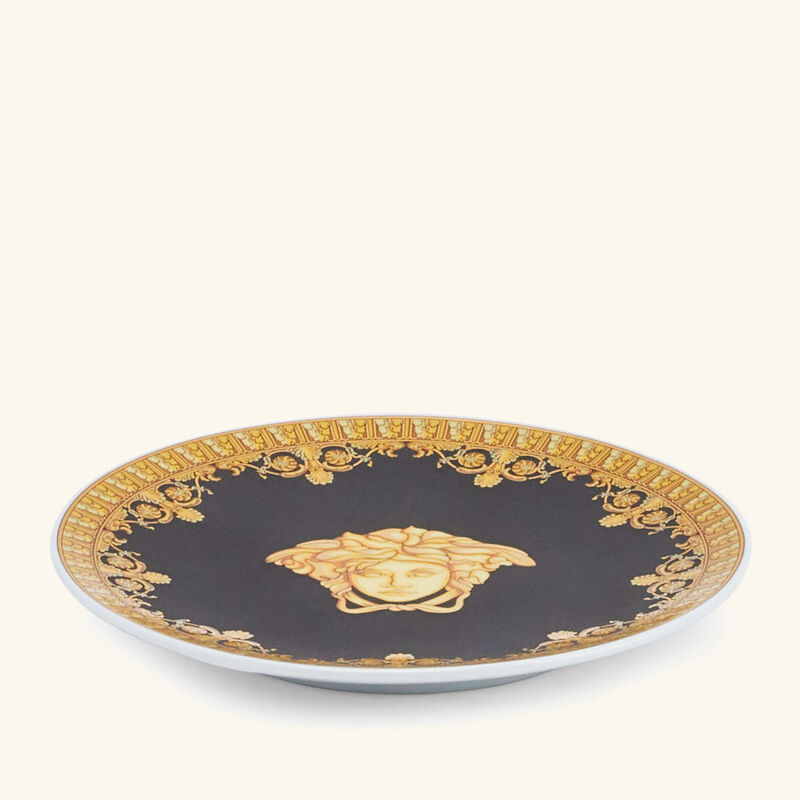 I Love Baroque Plate Round Black 10cm versace i love baroque plate round black 10cm