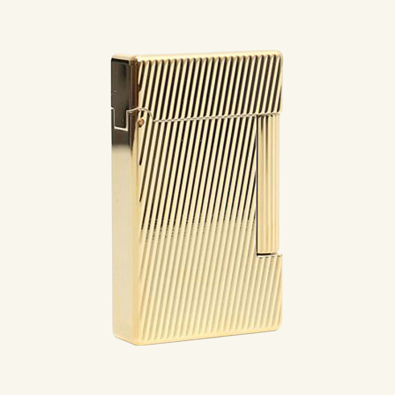 اس تي دوبون ولاعة إنيشال داياجونال جولدن باللون الذهبي