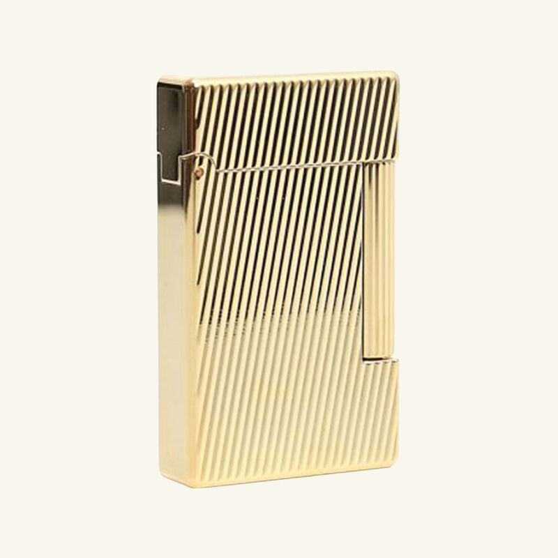 اس تي دوبون ولاعة إنيشال داياجونال جولدن باللون الذهبي