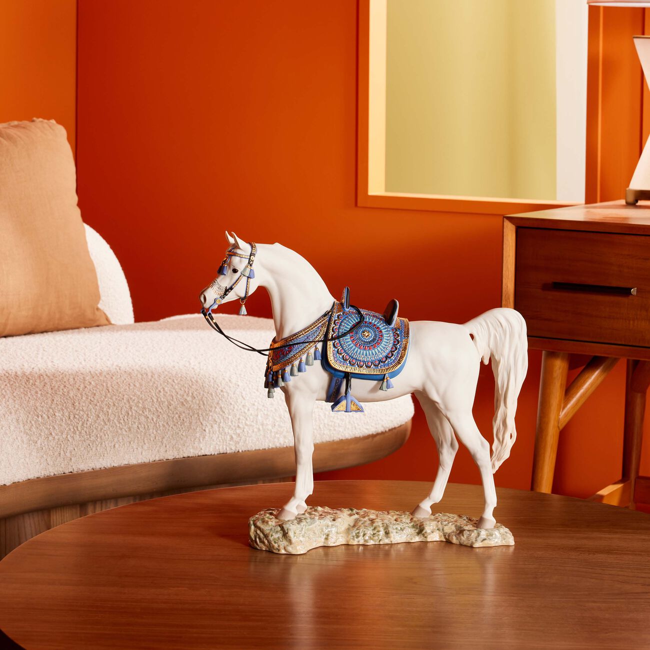 lladro arabian pure breed horse sculpture large white limited edition